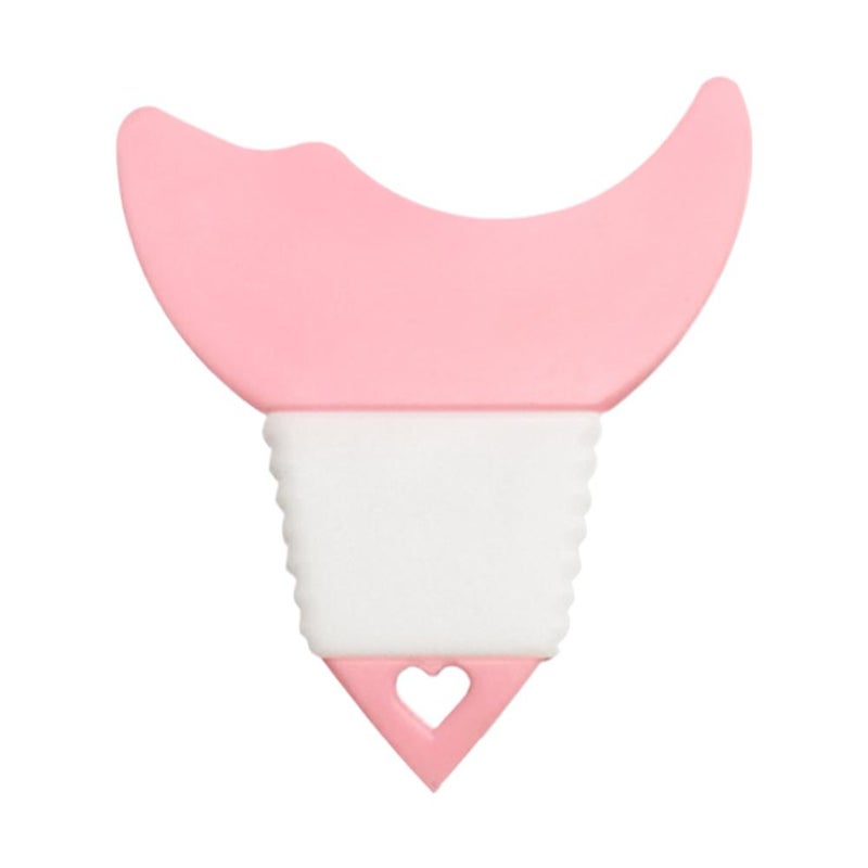 Beginner's eyeliner drawing tool, heart-shaped eye makeup brush, eyeshadow brush, mascara applicator, crescent-shaped baffle tool (1 pcs)